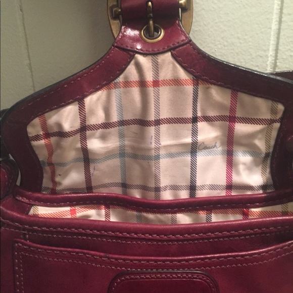 Vintage Bleeker Legacy Tattersall Flap Shoulder Bag - Picture 7 of 8